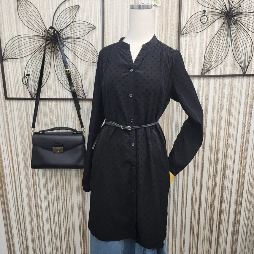 [BUNJANG] Eight Seconds Polka Dot Long Blouse / eight seconds 도트 롱 블라우스