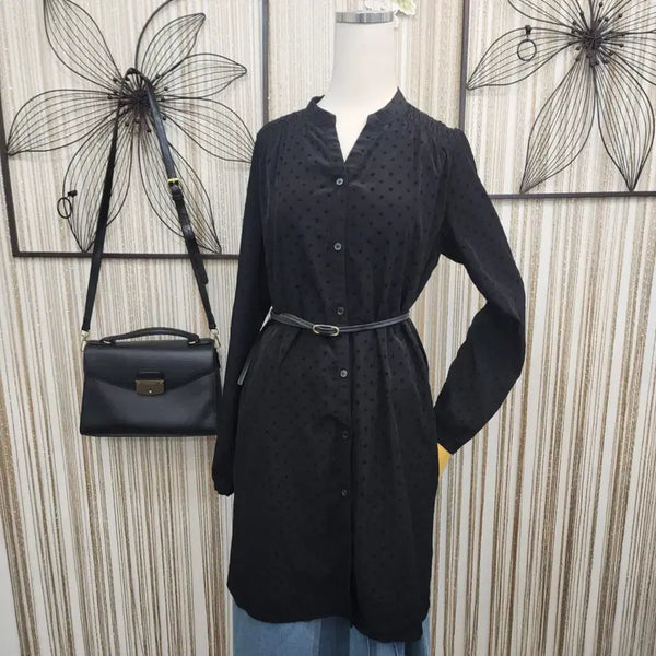 [BUNJANG] Eight Seconds Polka Dot Long Blouse / eight seconds 도트 롱 블라우스