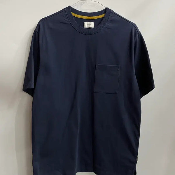 [BUNJANG] Hideout Navy Pocket Short Sleeve T-Shirt 2.0 / [M] 하이드아웃 hideout 네이비 포켓 반팔 티셔츠 2.0