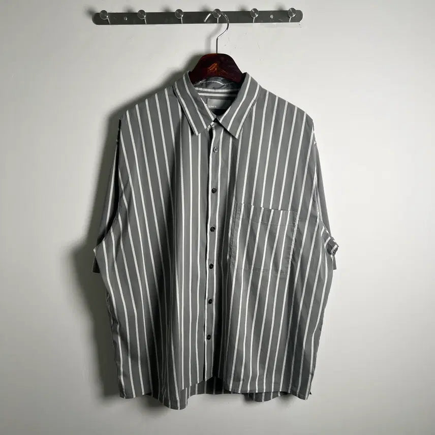 [BUNJANG] Vince Striped Short Sleeve Shirt L / Vince 빈스 스트라이프 반팔 셔츠 L