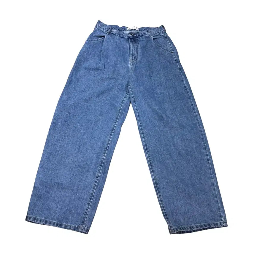 [BUNJANG] bislow Pintuck Wide Denim Pants Size 32 / 32 비슬로우 핀턱 와이드 데님팬츠