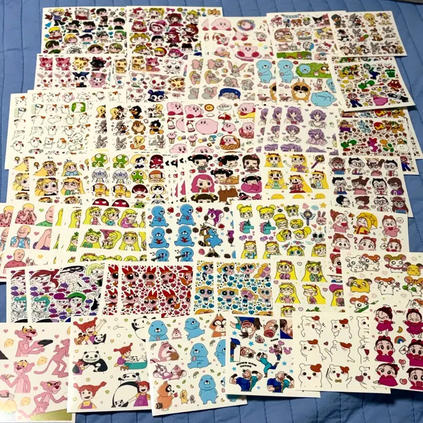 [BUNJANG] Character Sticker Mix - SpongeBob, Bonobono, Danbi, Kirby & More / 애니인스 기타인믹3 캐릭터류 인스 스폰지밥 보노보노 단비 커비등 인스