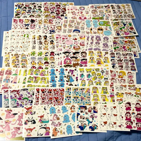 [BUNJANG] Character Sticker Mix - SpongeBob, Bonobono, Danbi, Kirby & More / 애니인스 기타인믹3 캐릭터류 인스 스폰지밥 보노보노 단비 커비등 인스