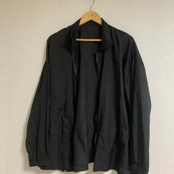 [BUNJANG] Black Zip-Up Jacket / 여름 블랙 집업 자켓