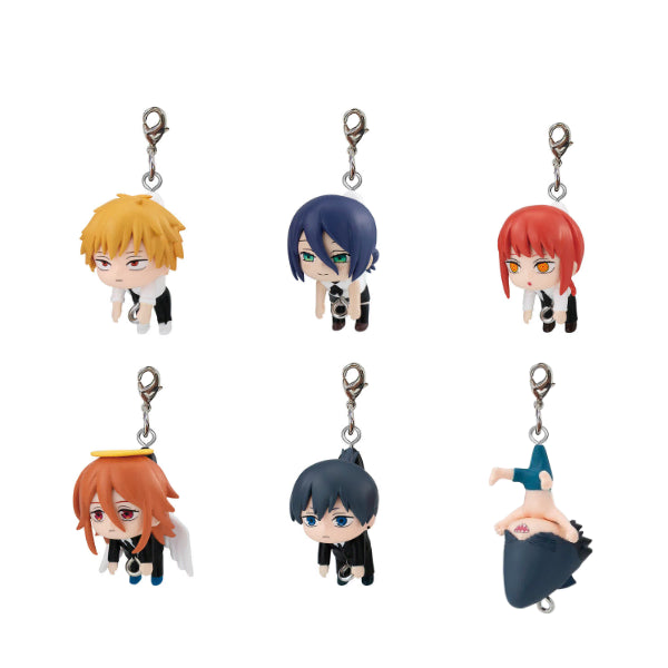 [BUNJANG] Chainsaw Man "Da Rong Gacha" 1st Edition Full Set 6 Types Bandai Keychain / [당일발송]체인소맨 대롱가챠 1탄 6종 풀세트 반다이 키링 레제 덴지 미개봉 새상품