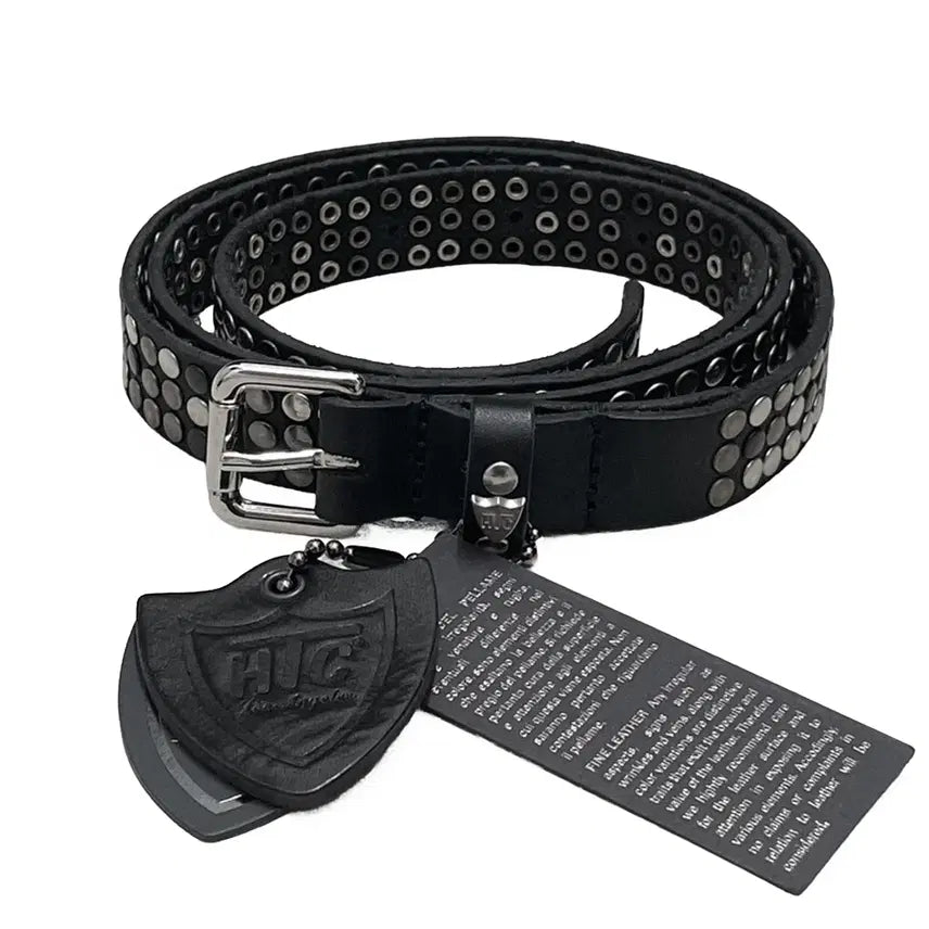 [BUNJANG] HTC (Hollywood Trading Company) Studded Leather Belt Black / HTC (Hollywood Trading Company)
