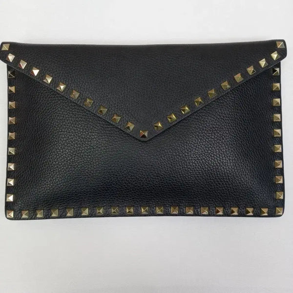 [BUNJANG] Valentino Garavani Rockstud Envelope Clutch SW2P0P56VSH / 발렌티노 가라바니 럭스타드 엔벨롭 클러치 SW2P0P56VSH