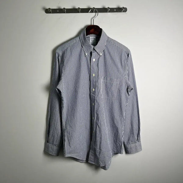 [BUNJANG] Brooks Brothers Blue Stripe Shirt / 브룩스 브라더스 블루 스트라이프 셔츠 S