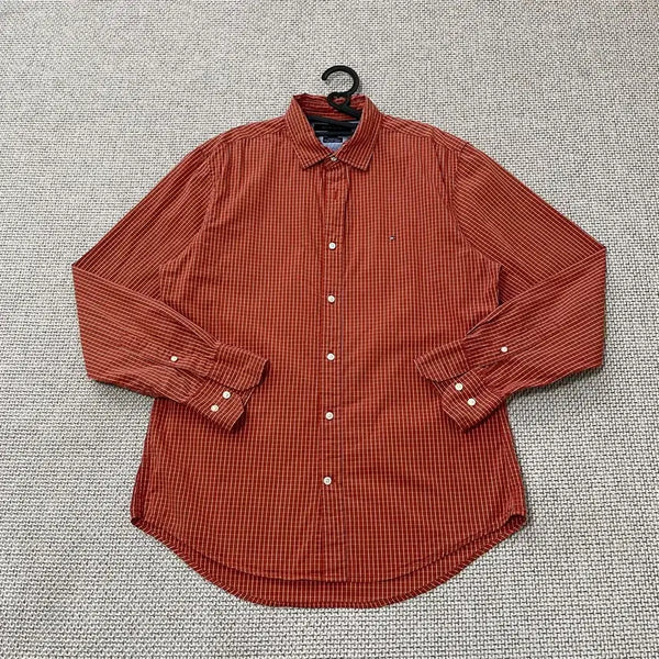 [BUNJANG] Tommy Hilfiger Checkered Shirt / M 타미힐피거 체크 셔츠 남방 B.5751