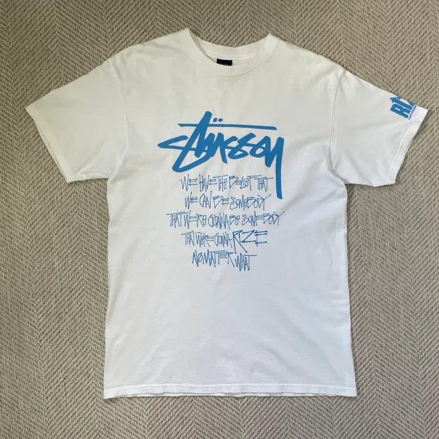 [BUNJANG] Stussy x Rize Short Sleeve T-Shirt / Stussy 스투시 x Rize 반팔티셔츠