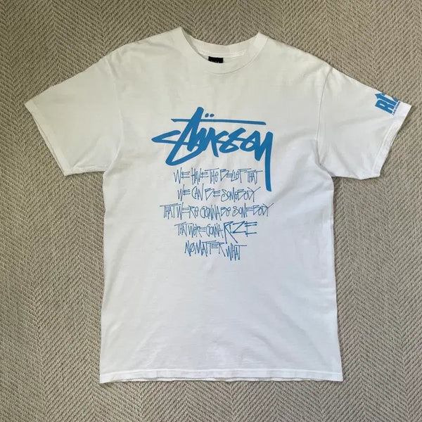 [BUNJANG] Stussy x Rize Short Sleeve T-Shirt / Stussy 스투시 x Rize 반팔티셔츠