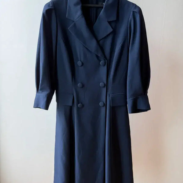 [BUNJANG] Kenneth Lady Navy Midi Dress / 케네스레이디 원피스 하객룩