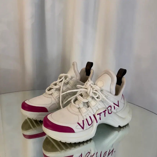 [BUNJANG] Louis Vuitton Leather Patch Archlight Sneakers (Size 38.5) / [ 38.5사이즈 ] 루이비통 레더패치 아치라이트