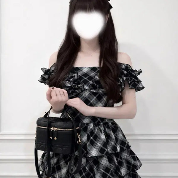 [BUNJANG] GRL Black Off-Shoulder Dress / GRL 그레일 원피스