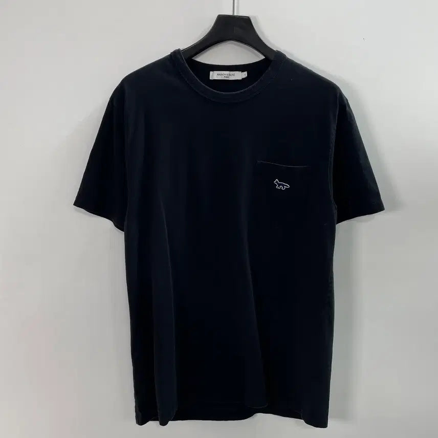 [BUNJANG] Maison Kitsuné Pocket Black T-Shirt / 메종키츠네 포켓 블랙 반팔티  (on.1603)
