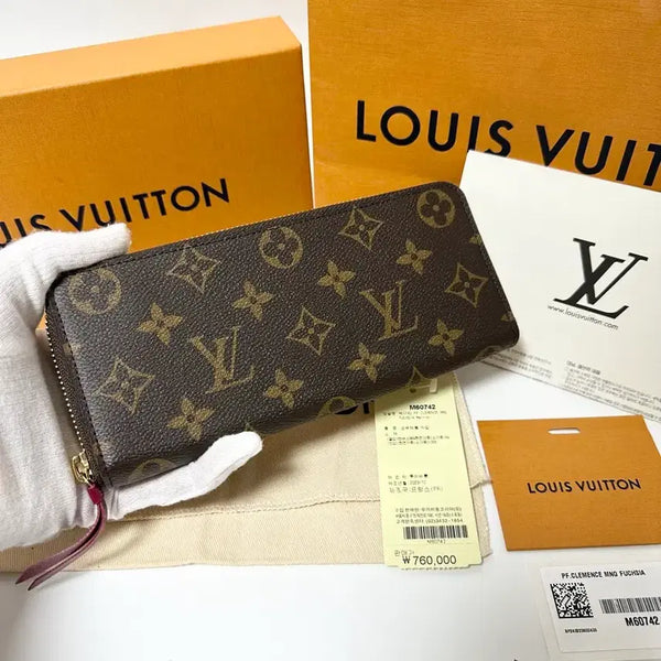 [BUNJANG] Louis Vuitton Monogram Clemence Zipped Long Wallet / (정품)(새상품급,풀구성)루이비통 모노그램 클레망스 지퍼돌이 장지갑