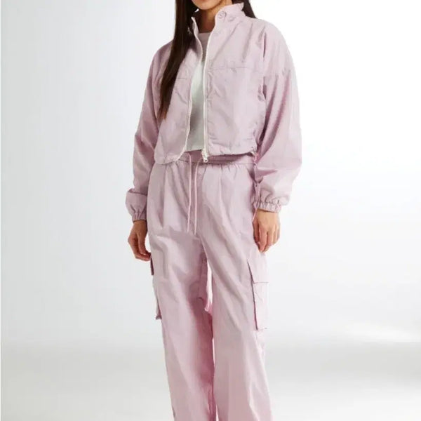 [BUNJANG] Spao Women's Light 2-Way Cargo Wide Pants (Nylon) - Pink L / 스파오 여성용 라이트 2-WAY 카고 와이드 팬츠 (나일론)_SPTCE23G01 핑크 L
