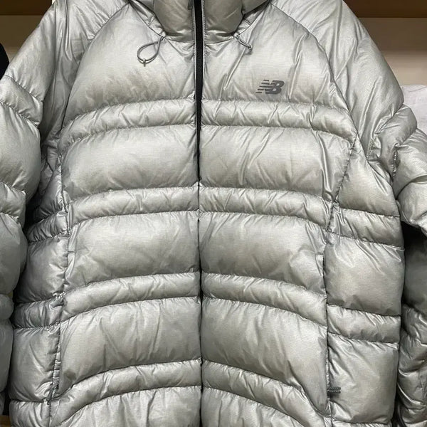 [BUNJANG] New Balance Flying 77 Lightweight Padded Jacket Light Grey L / 뉴발란스 플라잉77 경량패딩 라이트그레이 L