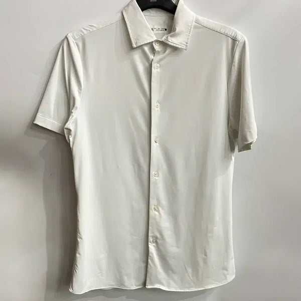 [BUNJANG] Zara Stretch Short Sleeve Shirt White / [S] 자라 ZARA 스트레치 반팔 셔츠 화이트 1.5
