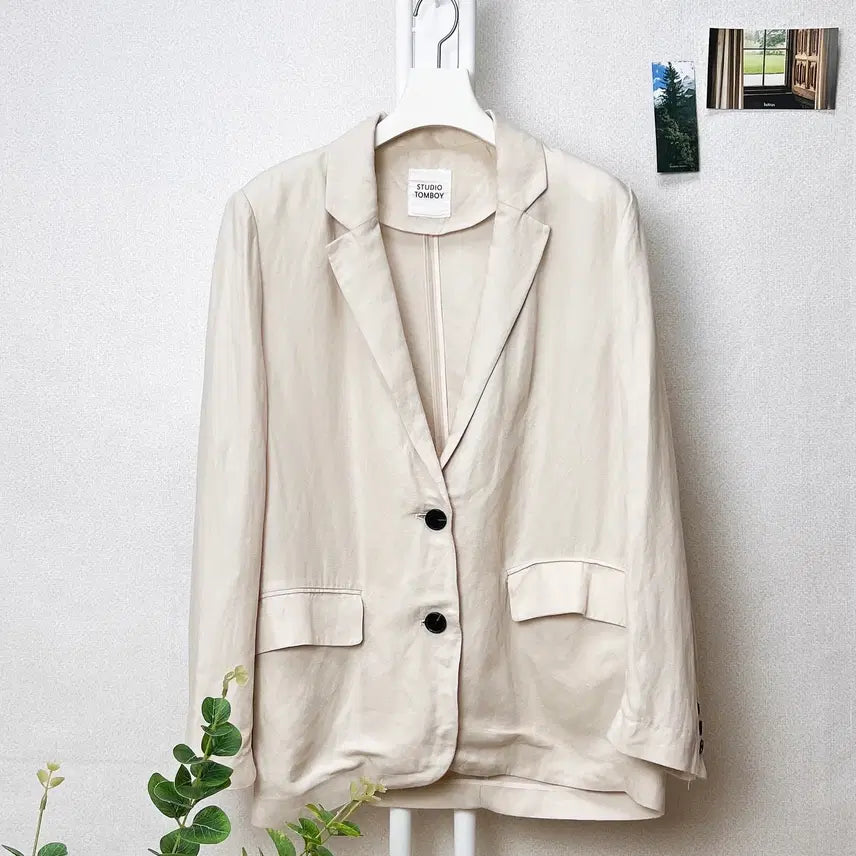 [BUNJANG] Studio Tomboy Women's Linen Jacket / 스튜디오톰보이 여성 린넨자켓