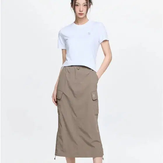 [BUNJANG] MLB Cargo Long Skirt XS / MLB 카고 롱 스커트 3FSKB0363 XS