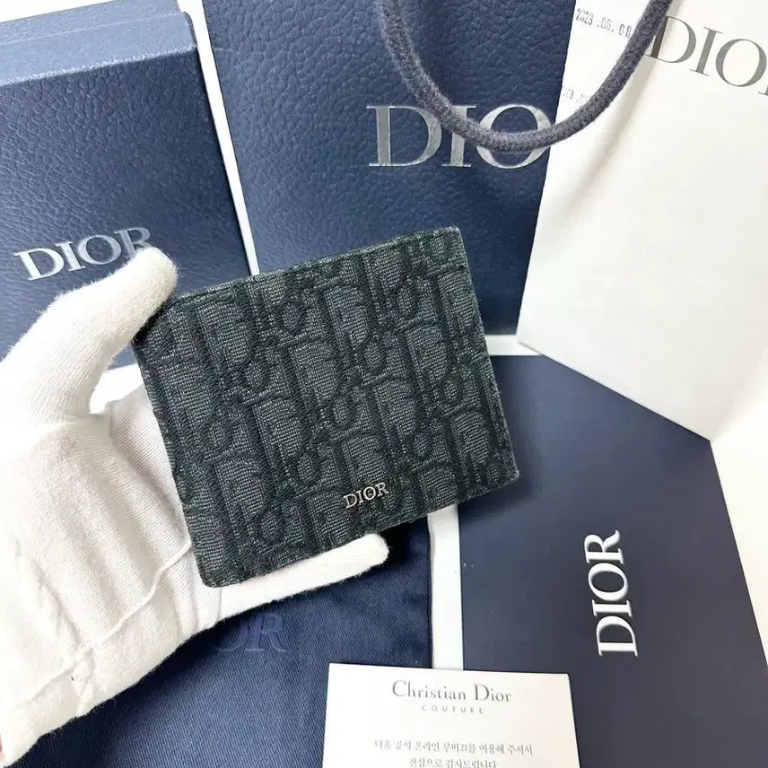 [BUNJANG] Dior Oblique Bifold Wallet Black / (정품)(새상품급,풀구성)디올 오블리크 반지갑 블랙