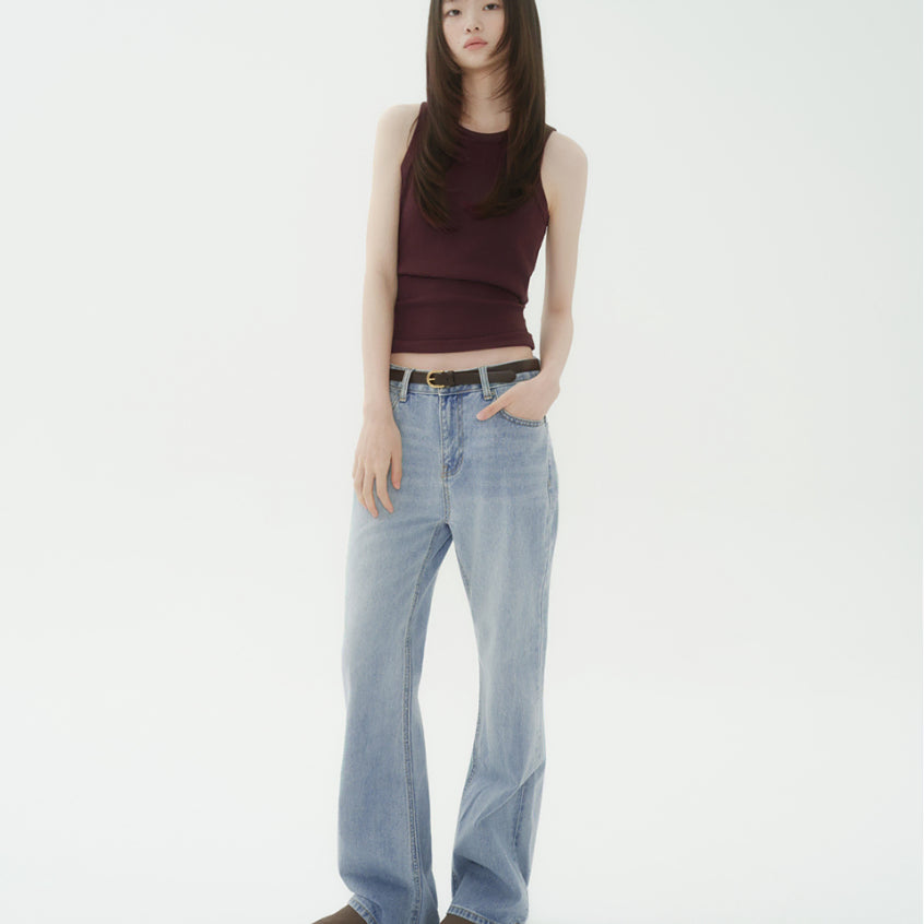 [BUNJANG] Musinsa Standard Women's Bootcut Denim Pants Light Indigo / [무신사 스탠다드 우먼] 우먼즈 부츠 컷 데님 팬츠