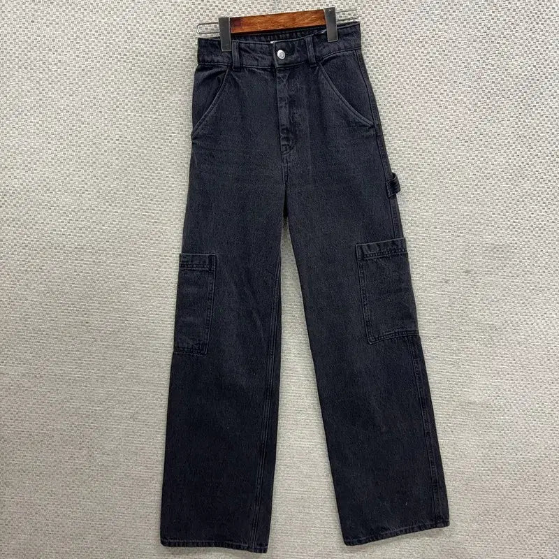 [BUNJANG] H&M Carpenter Black Jeans Denim 32 / 에이치앤엠 카펜터 블랙진 데님 청바지 EUR 32 H00680