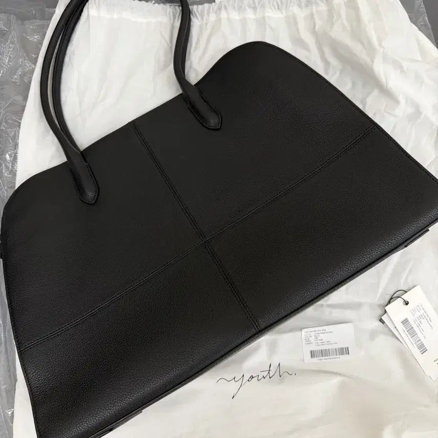 [BUNJANG] Yous Top Handle Big Bag Black / 유스 탑 핸들 빅 백 블랙