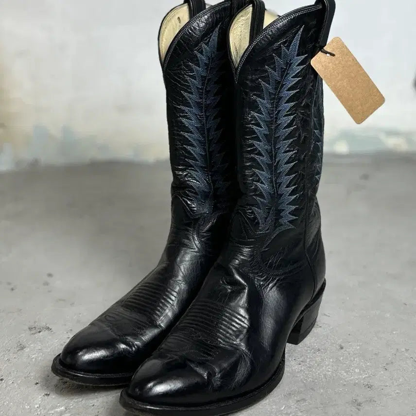 [BUNJANG] Tony Lama 80's Gold Tag Cowboy Western Boots / [285] 80's USA Made 토니라마 카우보이 웨스턴 부츠 스닙토