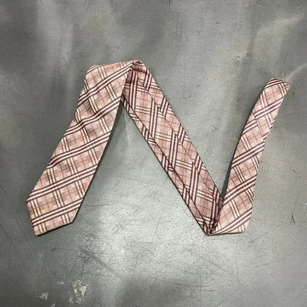 [BUNJANG] Burberry Black Label Check Silk Necktie / 버버리 블랙라벨 체크 실크 넥타이 y18665