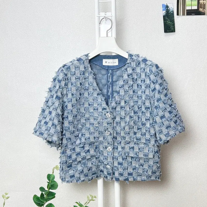 [BUNJANG] It Michaa Short Sleeve Jacket Size 66 / 잇미샤 반팔 자켓 66