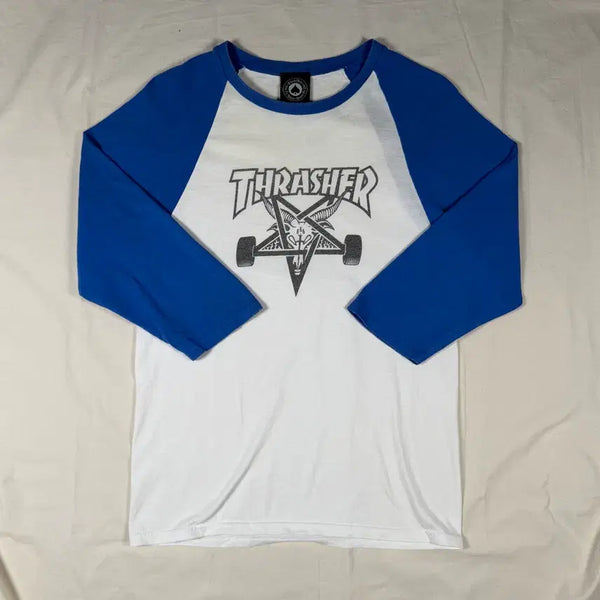 [BUNJANG] Thrasher Raglan 3/4 Sleeve T-Shirt / 트레셔 래글런 7부 티셔츠