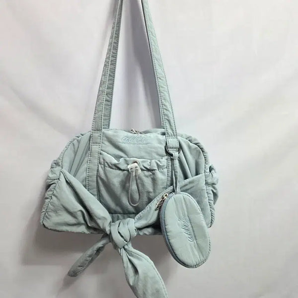[BUNJANG] Atelier Vanessa Bruno Shirring Ribbon Shoulder Bag / 아떼 바네사부르노 셔링 리본 숄더백