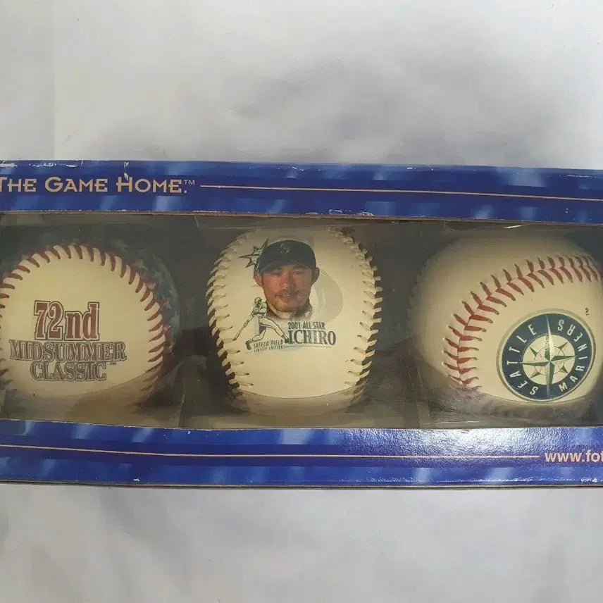 [BUNJANG] Ichiro Suzuki 2001 All-Star Commemorative Baseball Set (3 Types) / 시애틀 이치로 2001올스타 기념 야구공 3종 세트