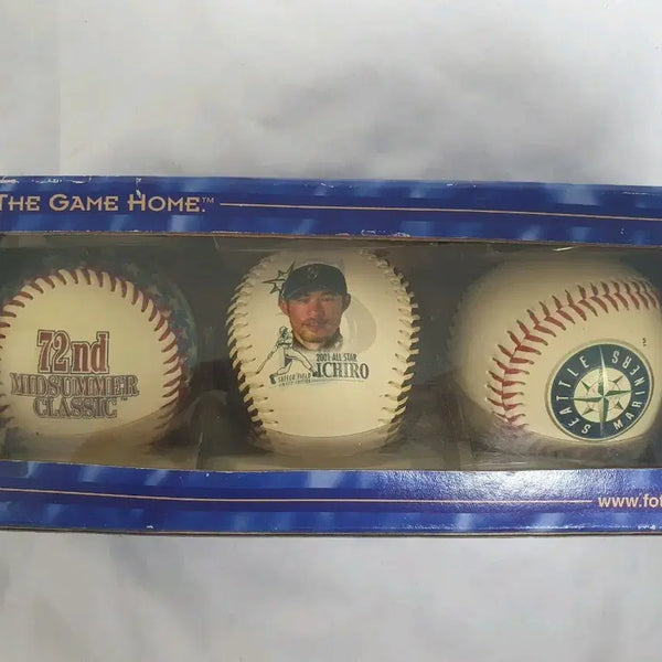 [BUNJANG] Ichiro Suzuki 2001 All-Star Commemorative Baseball Set (3 Types) / 시애틀 이치로 2001올스타 기념 야구공 3종 세트