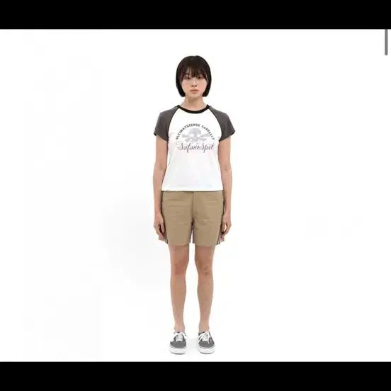 [BUNJANG] Safari Spot 1/2 Multi Skull Raglan Tee / 새상품 사파리스팟 반팔 1/2 MULTI SKULL RAGLAN TEE