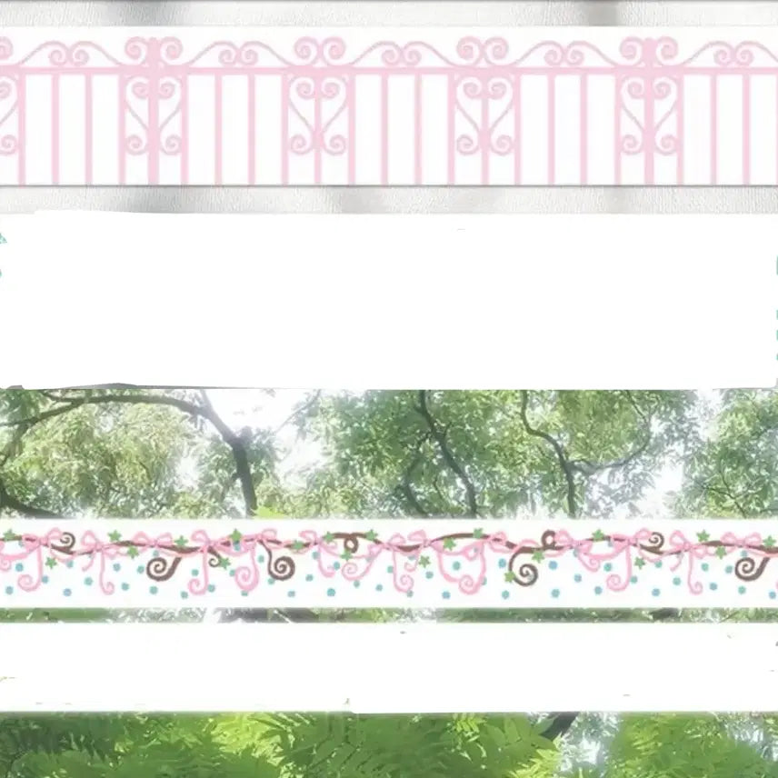 [BUNJANG] Creamy Crumbs Our Home Fence Ribbon Vine Washi Tape Set / 서일페신상 크리미크럼즈 우리집울타리 리본덩굴 마테띵