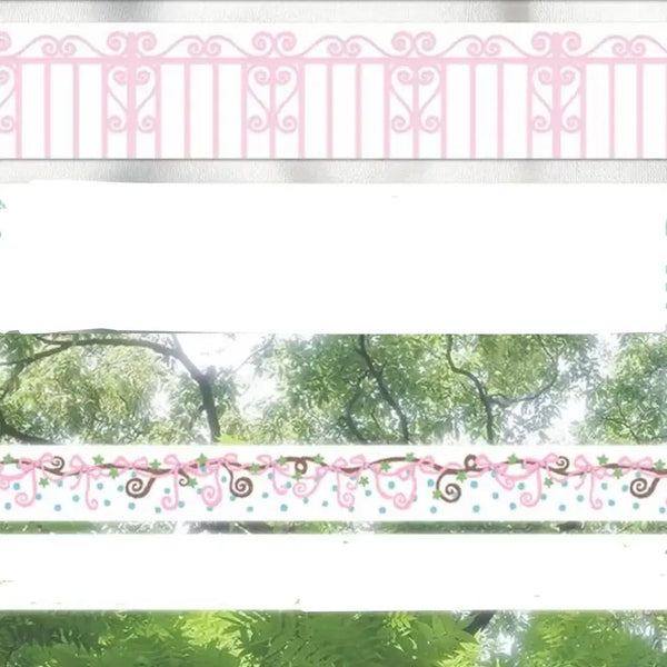 [BUNJANG] Creamy Crumbs Our Home Fence Ribbon Vine Washi Tape Set / 서일페신상 크리미크럼즈 우리집울타리 리본덩굴 마테띵