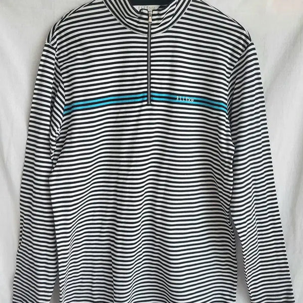 [BUNJANG] ELLE Men's Cotton Half-Zip Long Sleeve T-Shirt Size 105 / 엘르 골프 남성 코튼 하프집 긴팔 티셔츠 105 캐주얼