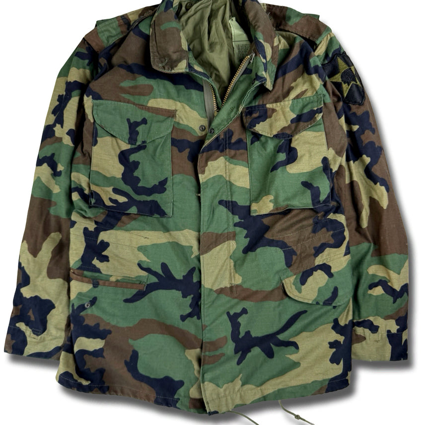 [BUNJANG] US Military M-65 Field Jacket Woodland Camo / 미군 M-65 필드 자켓 우드랜드 카모