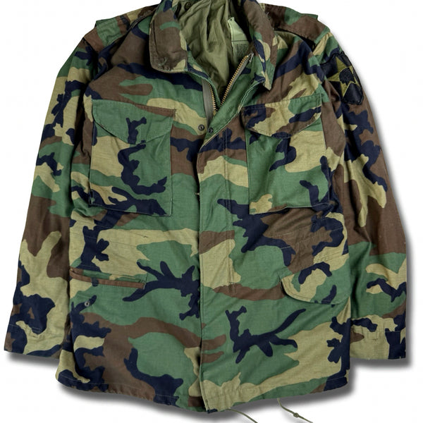 [BUNJANG] US Military M-65 Field Jacket Woodland Camo / 미군 M-65 필드 자켓 우드랜드 카모