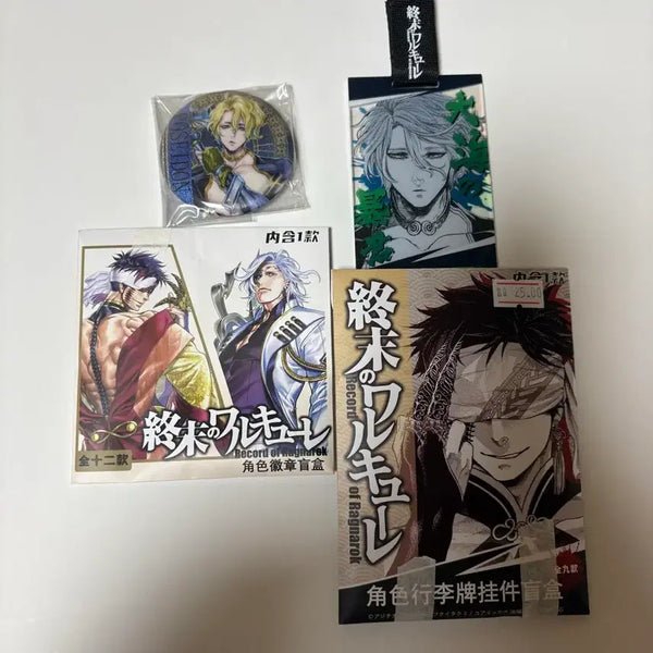 [BUNJANG] Record of Ragnarok Cha-oh-yan Poseidon Badge & Pass Bundle Set / 일괄) 종말의 발키리 챠오옌 포세이돈 뱃지 통행증