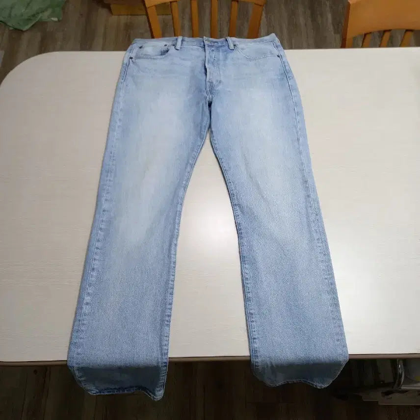 [BUNJANG] Levi's 501 Washed Straight Leg Jeans (Turkey, 35) / 35 리바이스501 Turkey 워싱 상하스판 일자진 연청 35-270