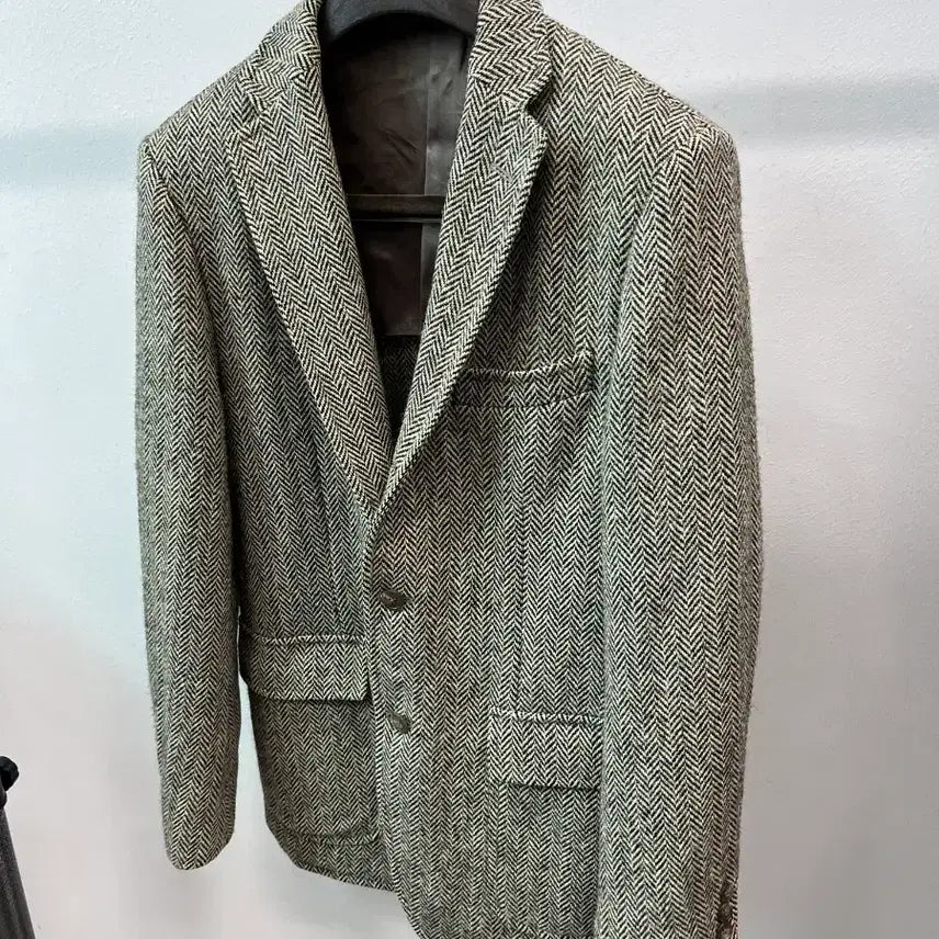 [BUNJANG] Polo Ralph Lauren Grey Herringbone Blazer / 95)폴로 그레이 헤링본 자켓