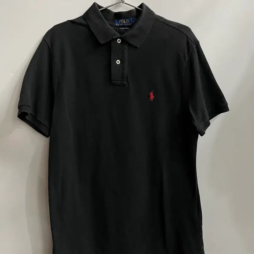 [BUNJANG] Polo Ralph Lauren Black Pony Logo Pique Polo Shirt - Medium / [M] 폴로 랄프로렌 POLO RALPH LAUREN 피케 카라 반팔 티셔츠 블랙 3.5
