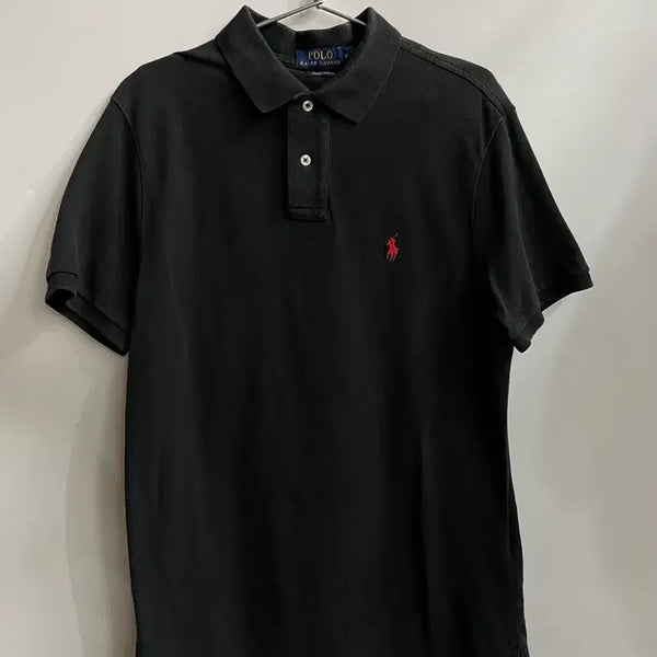 [BUNJANG] Polo Ralph Lauren Black Pony Logo Pique Polo Shirt - Medium / [M] 폴로 랄프로렌 POLO RALPH LAUREN 피케 카라 반팔 티셔츠 블랙 3.5