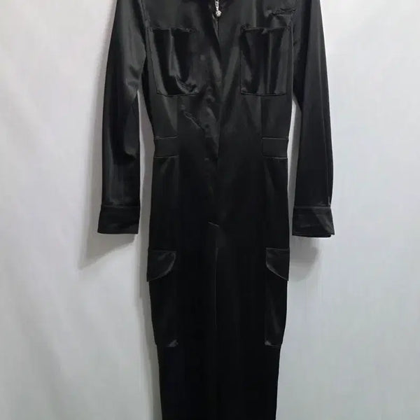 [BUNJANG] TIME Black Jumpsuit / 한섬 타임 TIME 블랙 점프수트