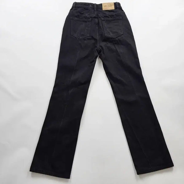 [BUNJANG] PLAC Jeans Black Wide Leg Denim Pants Size 25 / 플랙진 청바지 흑청 부츠컷 사이즈25 R6757