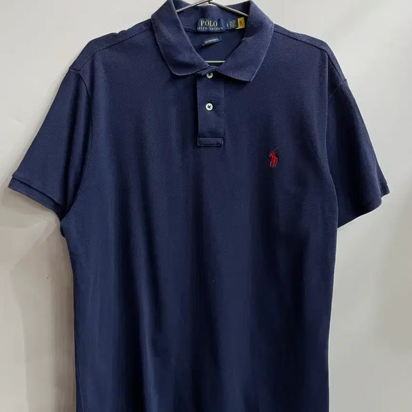 [BUNJANG] Polo Ralph Lauren Navy Pique Collar Short Sleeve T-Shirt L / [L] 폴로 랄프로렌 POLO RALPH LAUREN 피케 카라 반팔 티셔츠 네이비 3.5